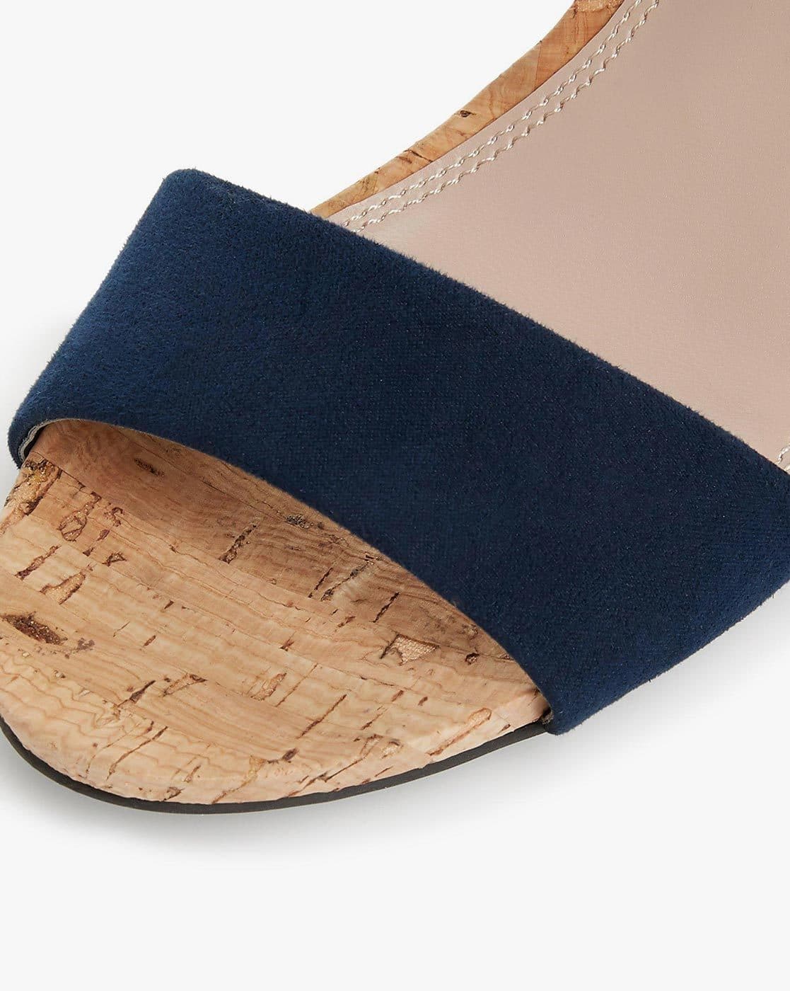 Outfit Blue Suede Wedges Buy Blue Heeled Sandals For Women By Dune