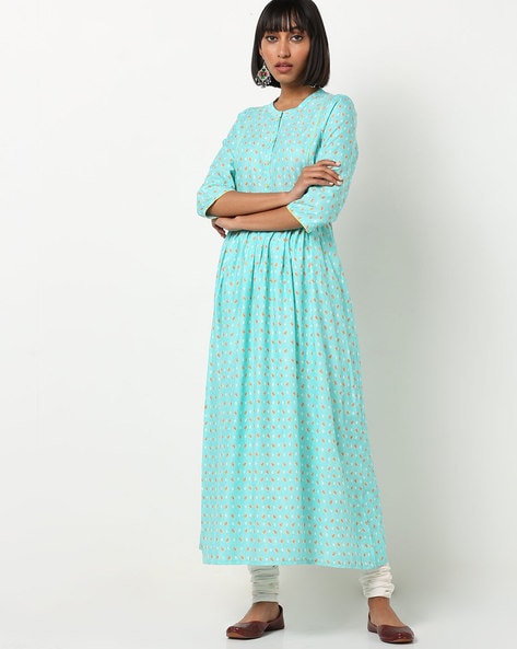 band collar dress