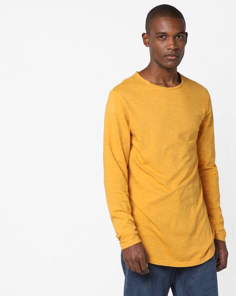 yellow longline t shirt