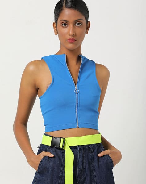 Adidas Sportswear Adidas Zip Up Crop Top Adidas By Stella