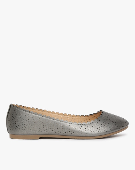 Perforated ballet online flats