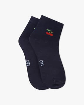 ajio Textured Ankle-Length Socks-picture-35