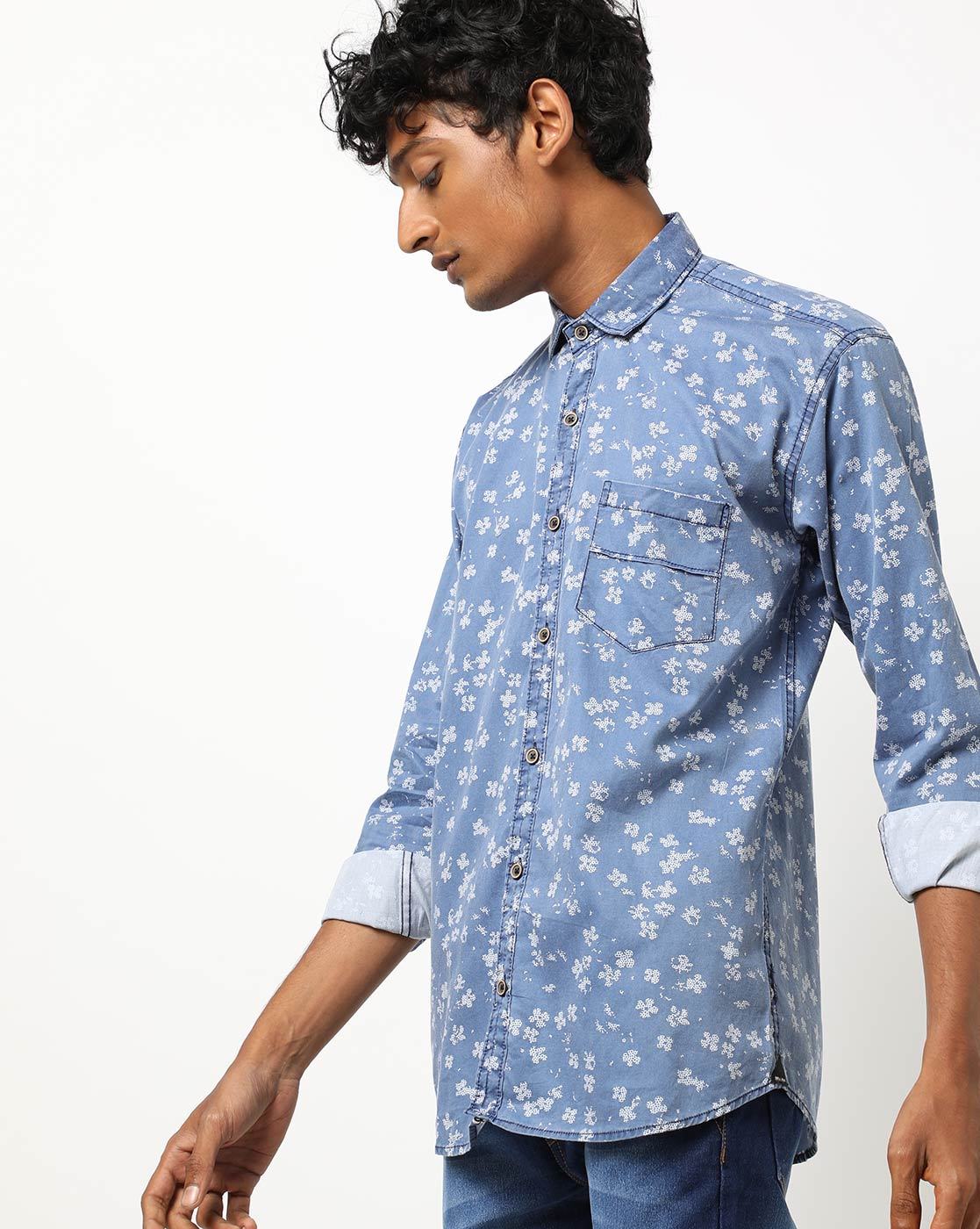 denim printed shirts