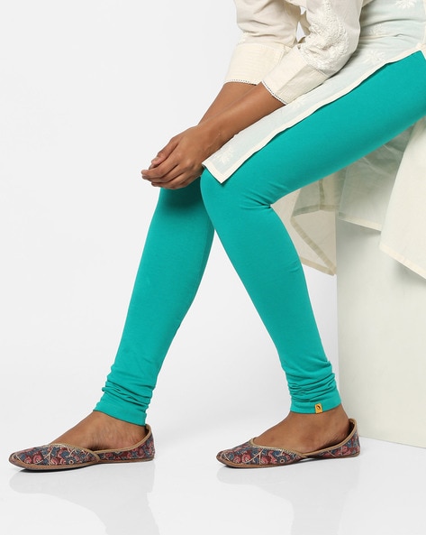 Buy Green Churidars & Leggings for Women by AURELIA Online