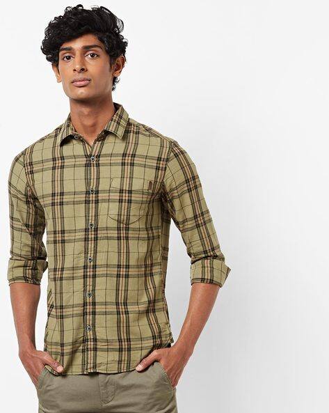 Buy Cream Shirts for Men by MUFTI 