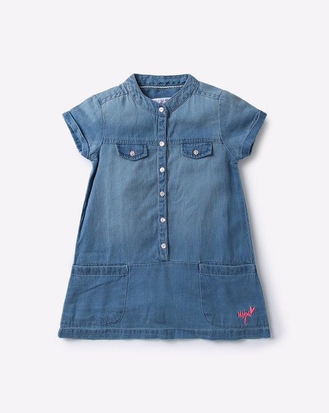 polo denim shirt dress