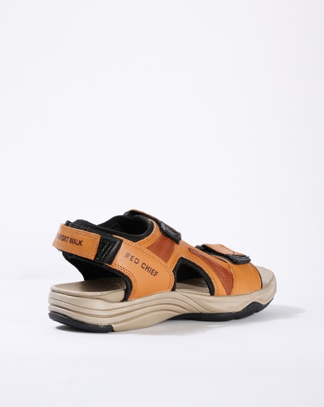 Red Chief Brand Men's RC535 Leather Casual Sandal (Black) :: RAJASHOES