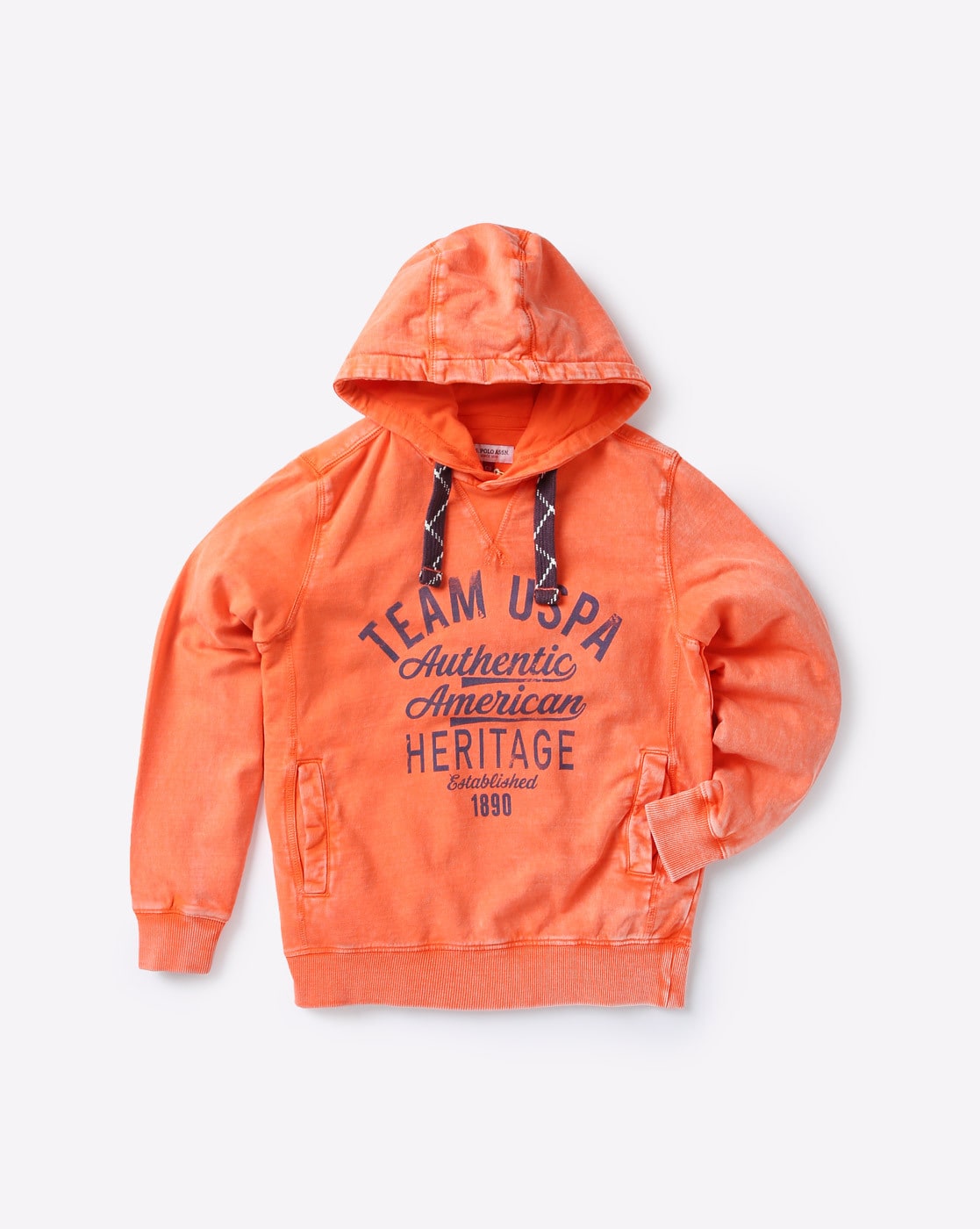 orange polo hoodie