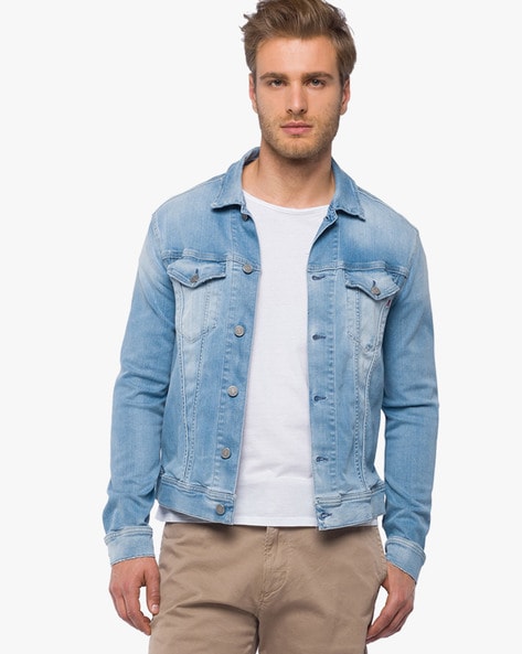 Discover more than 82 replay denim jacket mens best