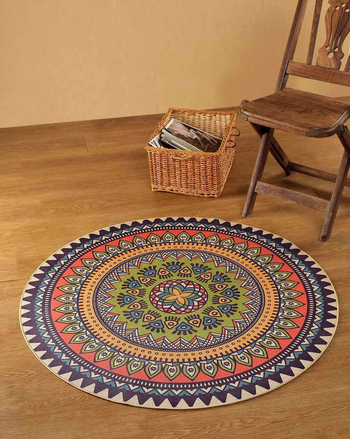 Buy Multicoloured Rugs Carpets Dhurries For Home Kitchen By