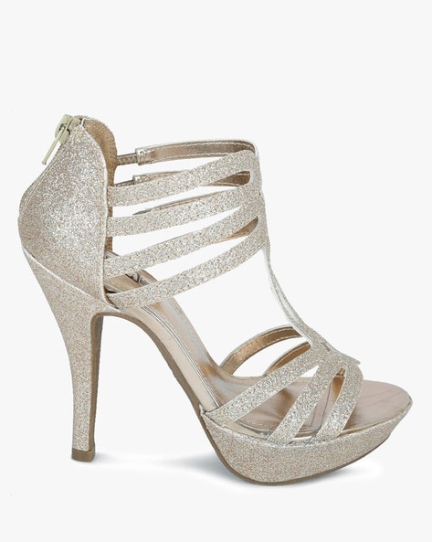 Brash Women's Gold Glitter Stiletto Platform Pumps High Heels Size 6 | eBay