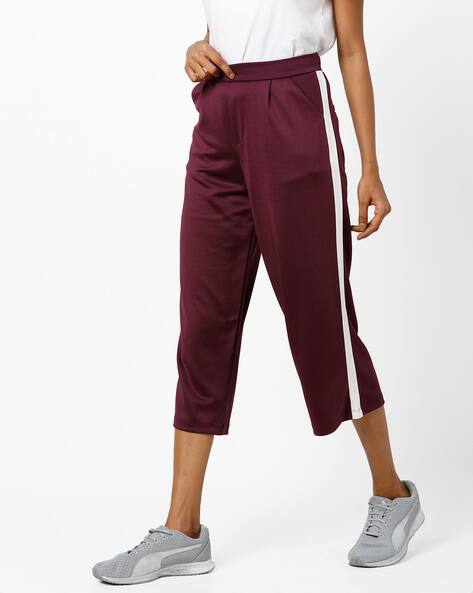 striped culotte pants