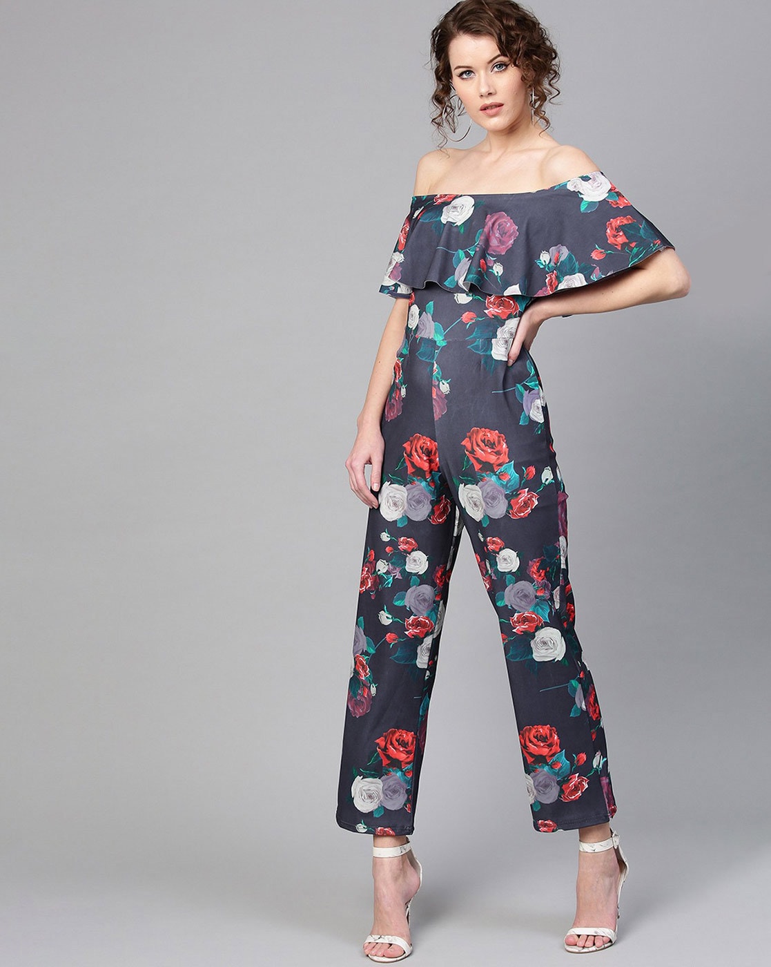 Floral Jumpsuit - Red – Starin
