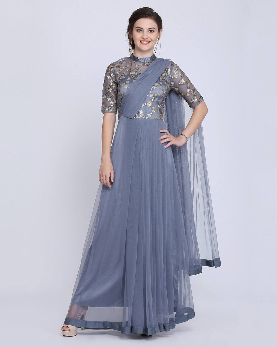 Buy Grey Dresses for Women by Eavan 