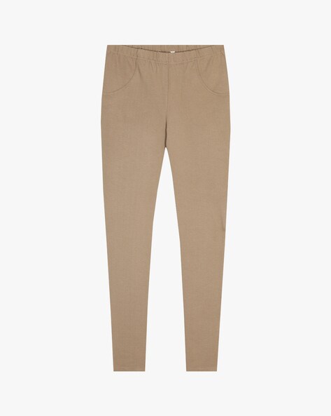 Buy Beige Trousers & Pants for Women by AND Online