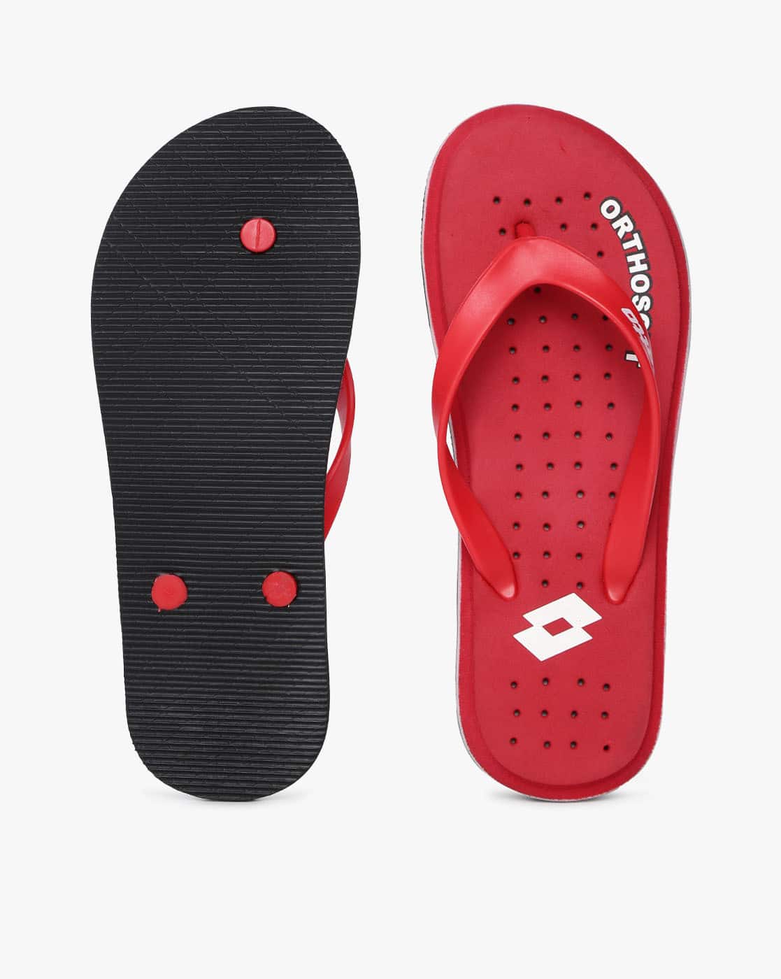 Buy Red Flip Flop Slippers for Men by LOTTO Online