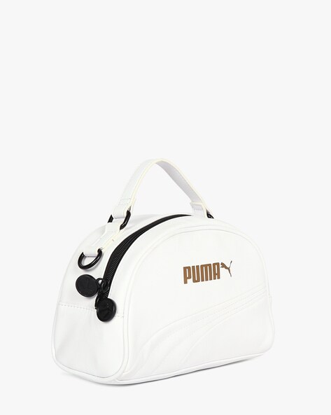 White and gold hot sale puma bag