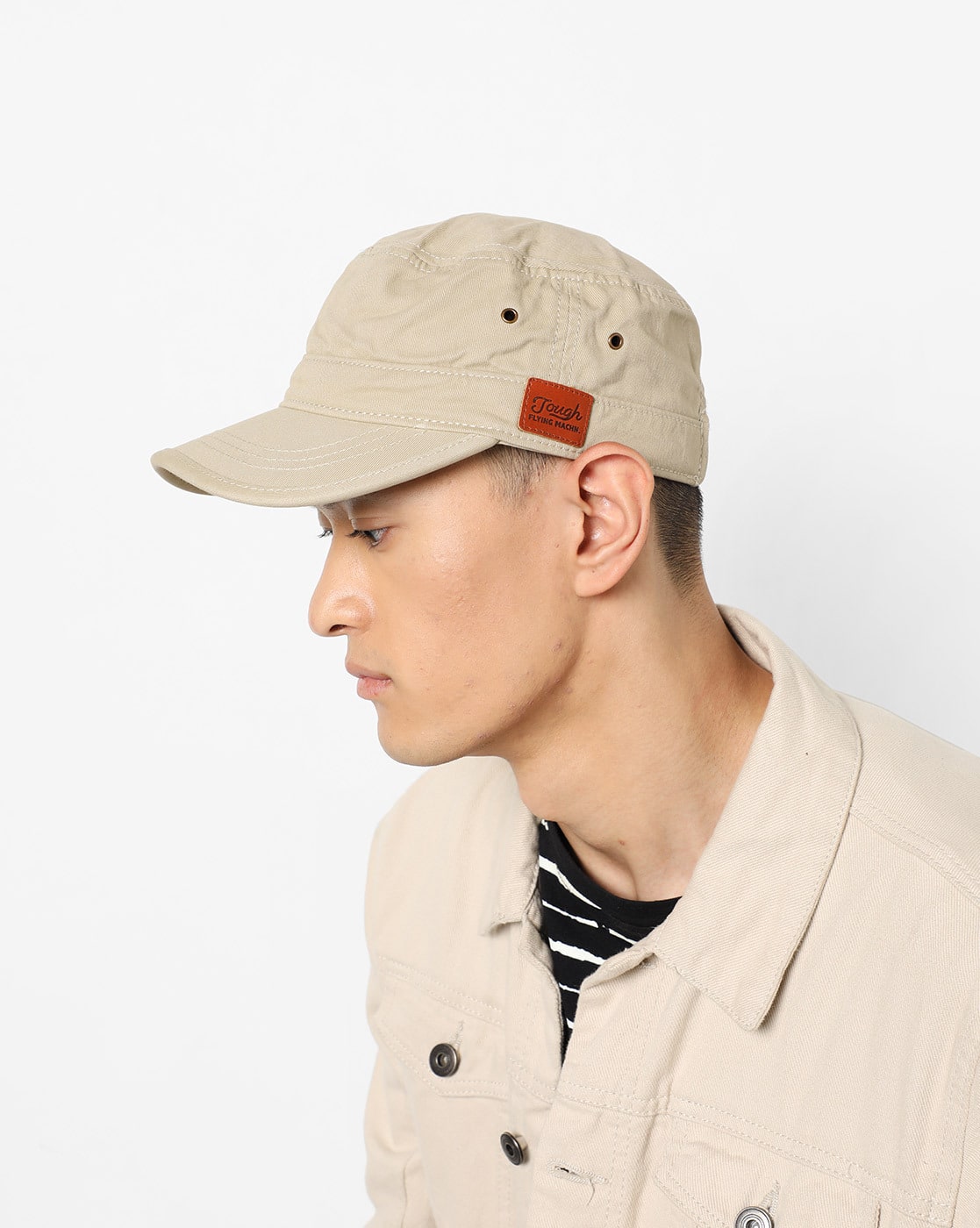 khaki army hat
