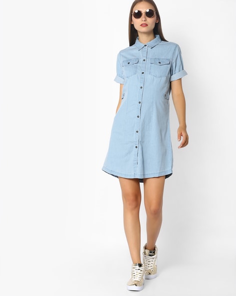 Denim Shirt Dress | ANNY