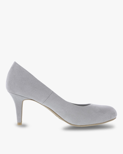 Buy Grey Heeled Shoes for Women by 