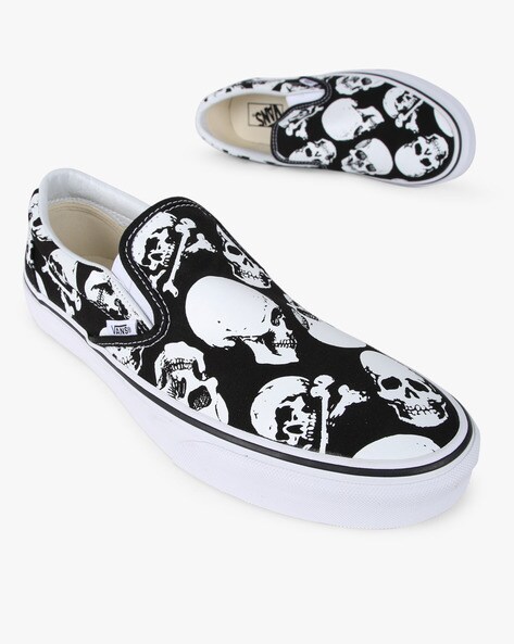 skull print shoes