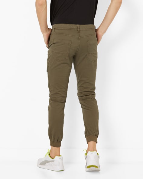 Buy Olive Green Trousers & Pants for Men by AJIO Online