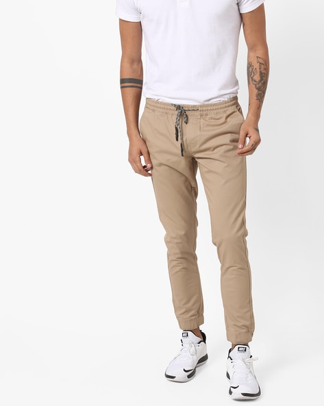 beige jogger pants mens