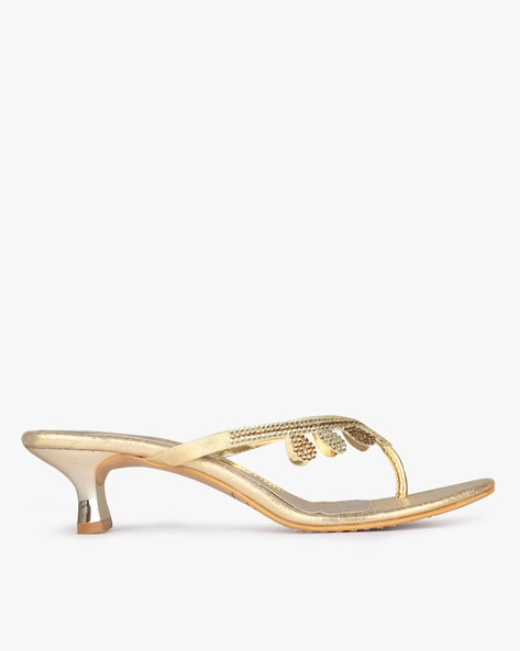 Buy Gold Flip Flop \u0026 Slippers for Women 