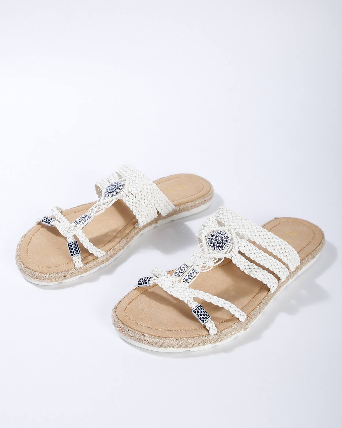 strappy slides