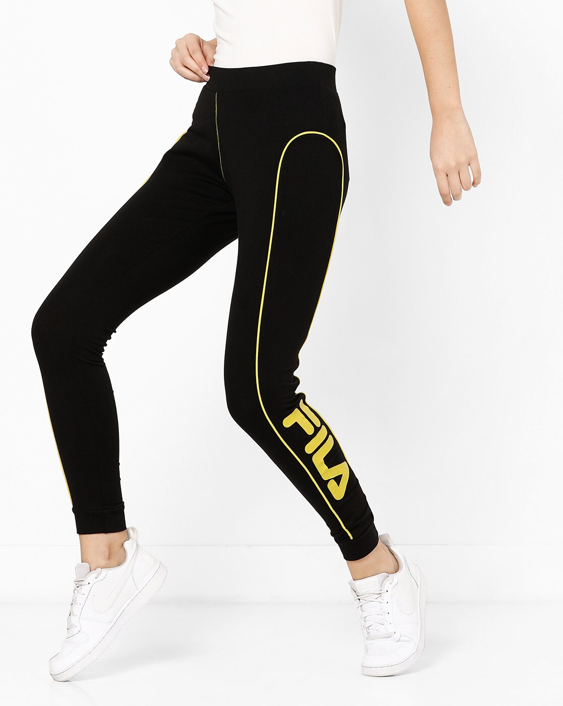 Buy Black Track Pants for Women by FILA Online