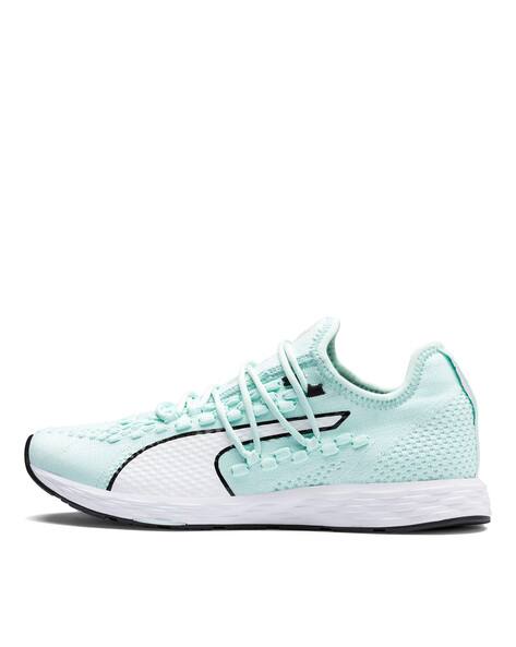 mint green puma shoes