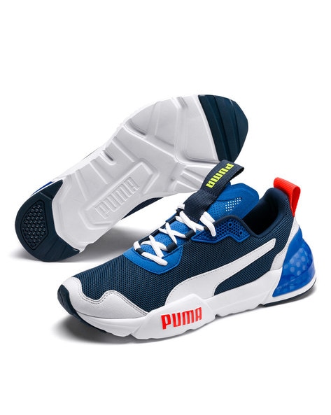 puma men blue running shoes