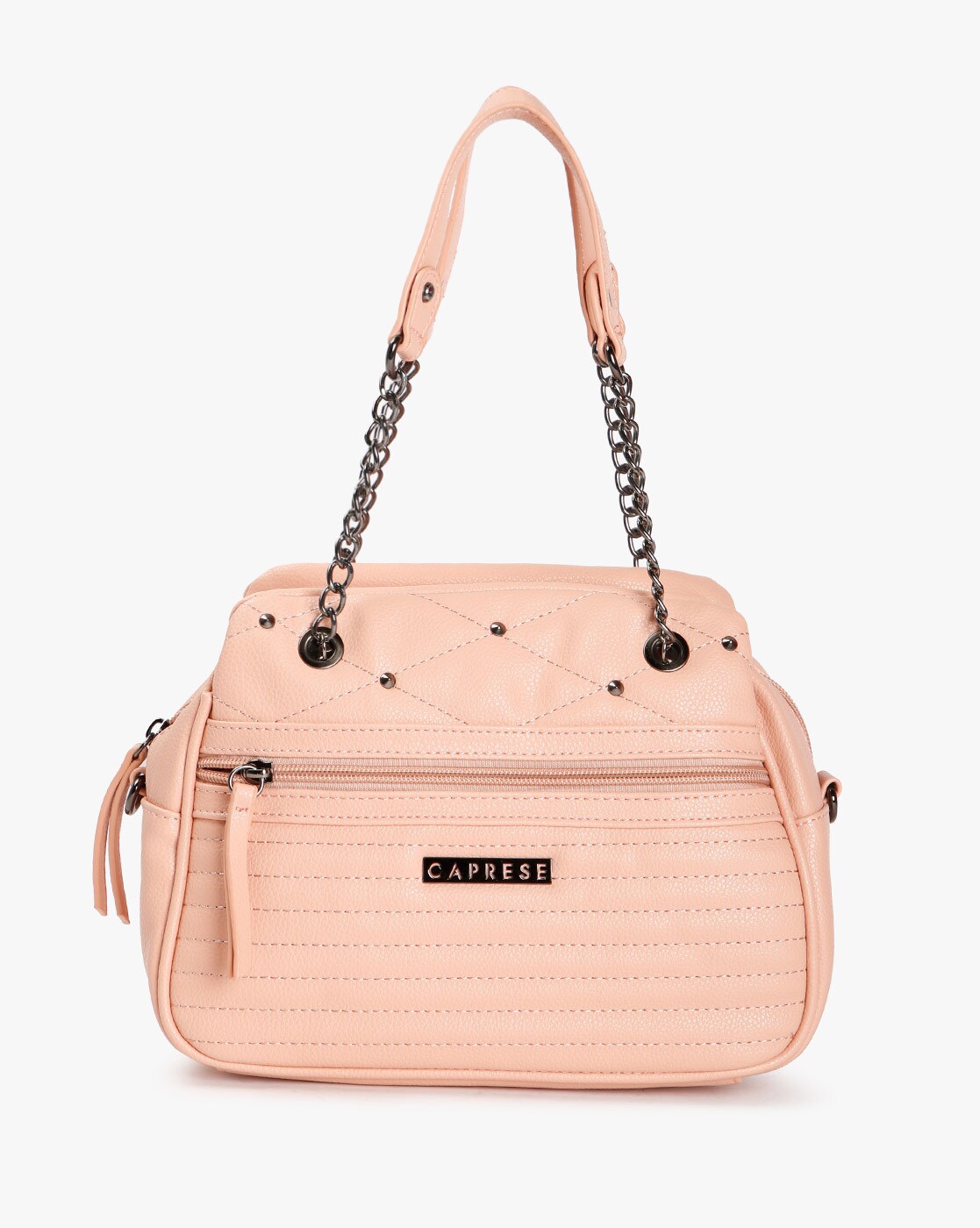 caprese peach handbag