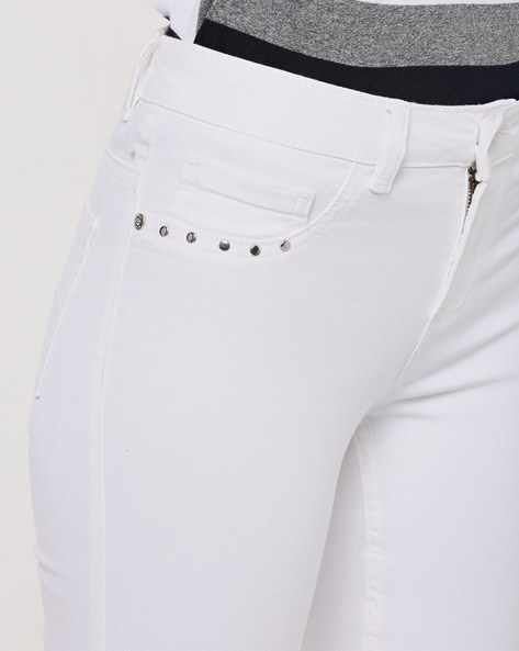 Buy White Jeans & Jeggings for Women by DNMX Online