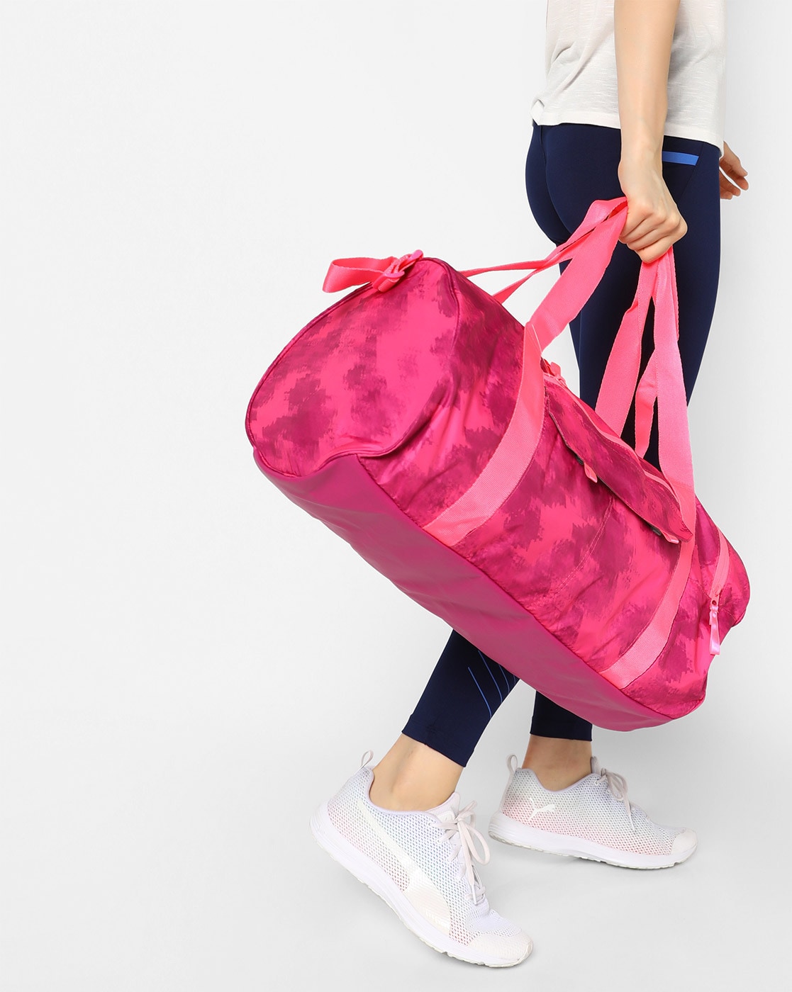 puma pink duffle bag