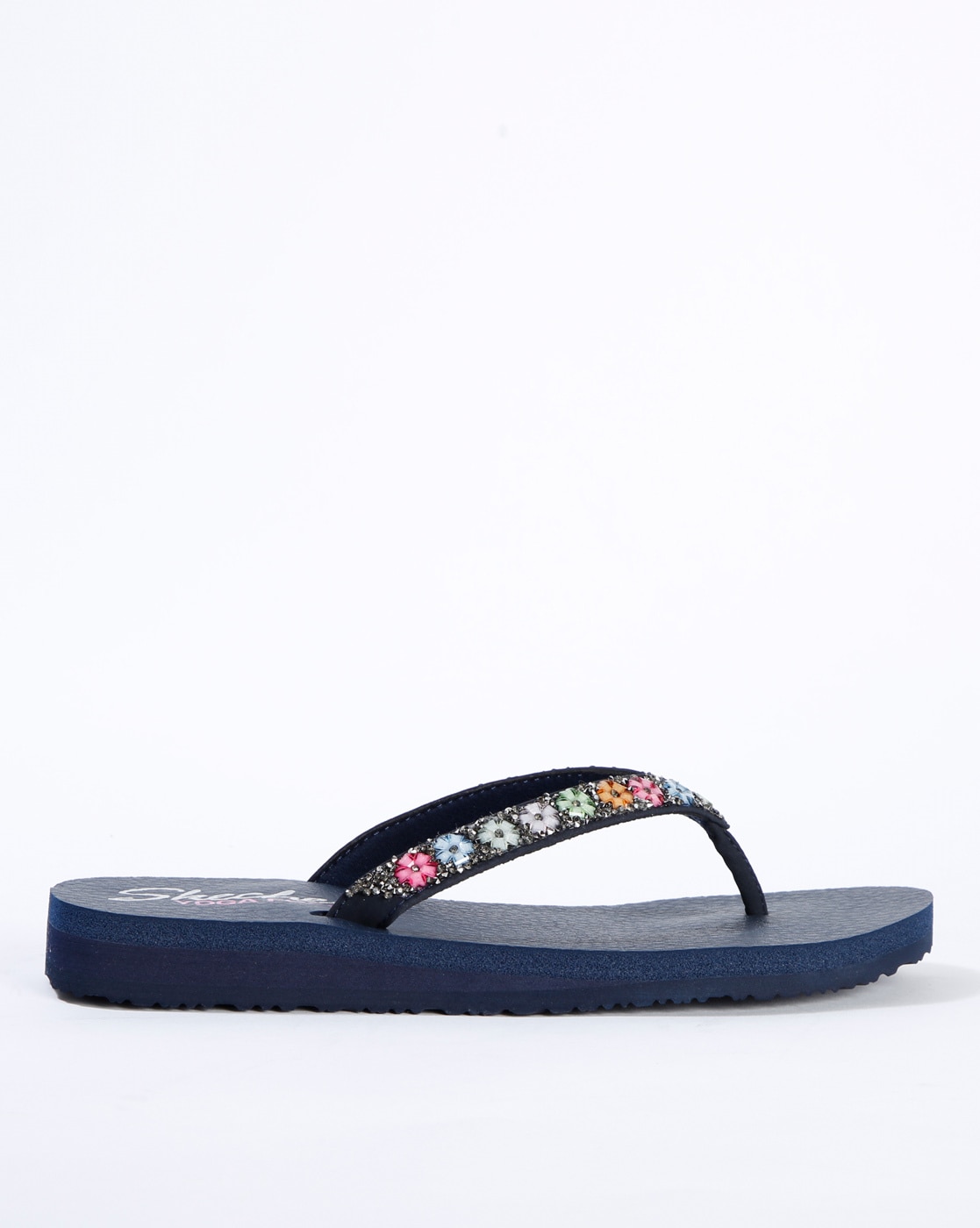 Buy Navy Blue Flip Flop Slippers for Women by Skechers Online