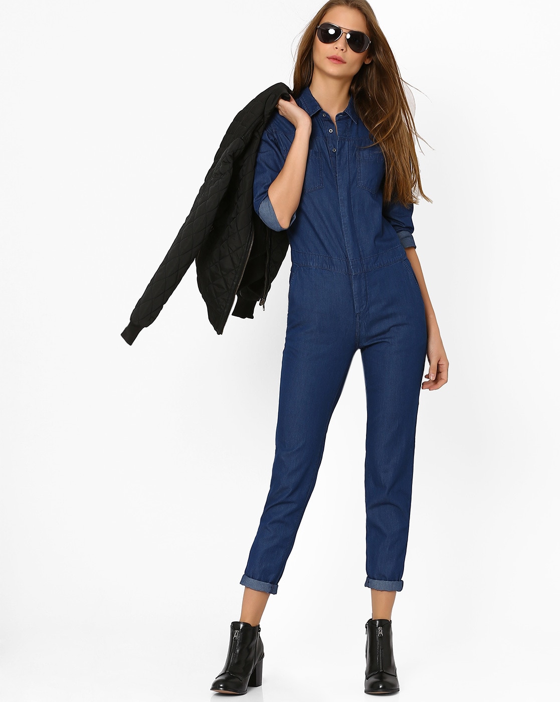 Buy Blue Jumpsuits &Playsuits for Women by Cover Story Online | Ajio.com