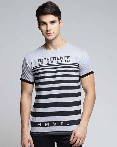 Buy Grey Tshirts for Men by DIFFERENCE OF OPINION Online