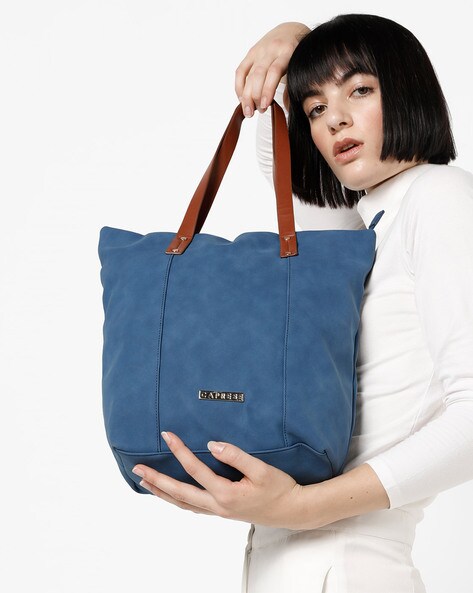 Felicia Tote Bag with Contrast Straps