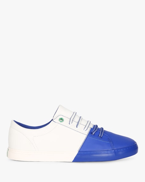 Buy UNITED COLORS OF BENETTON Navy Mens PU Sneakers With Logo | Shoppers  Stop