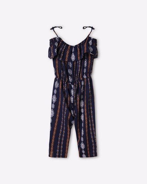 girls off the shoulder jumpsuit