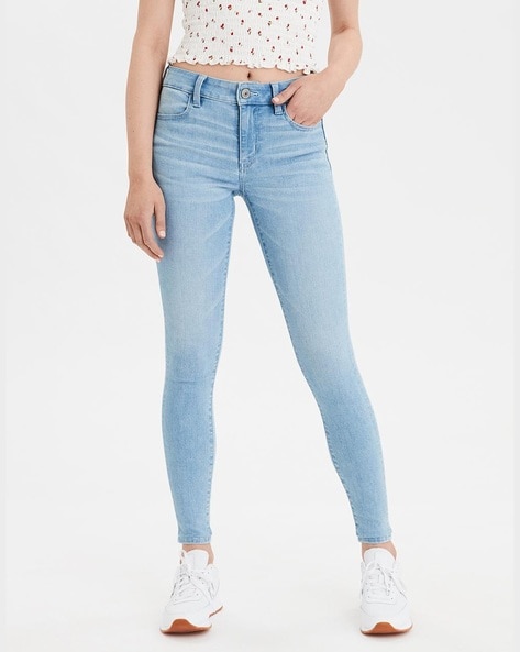 Buy Blue Jeans Jeggings for Women by AMERICAN EAGLE Online Ajio