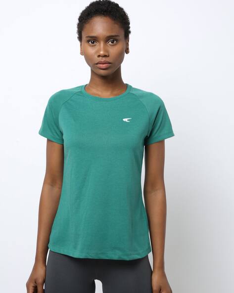 Green Tshirts for Women by PERFORMAX 
