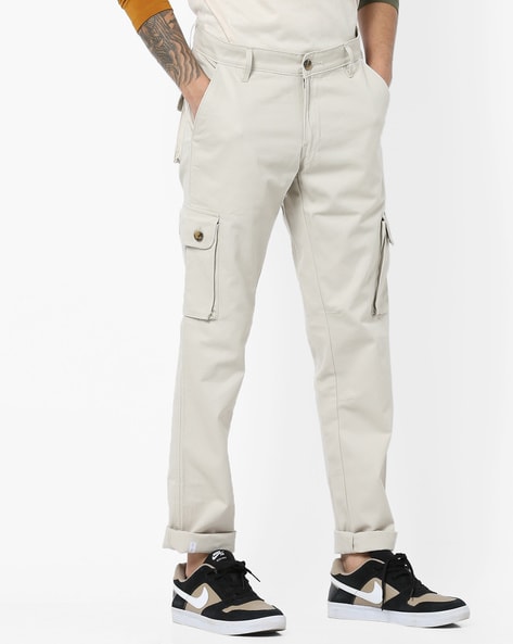 mens light cargo trousers