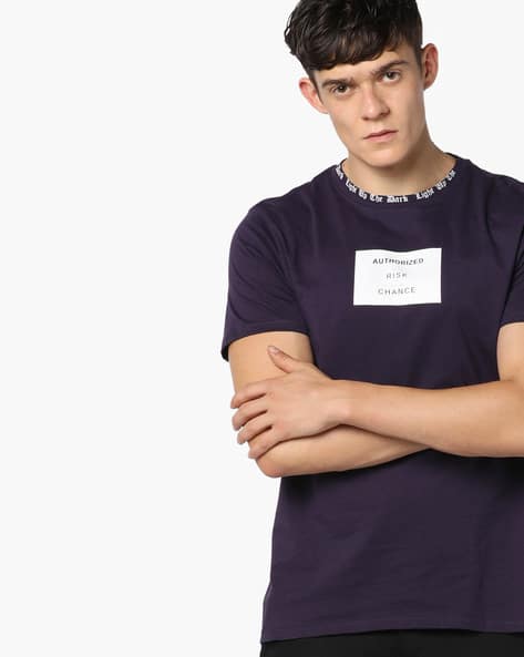 Buy Dark Purple Tshirts For Men By Ajio Online Ajio Com