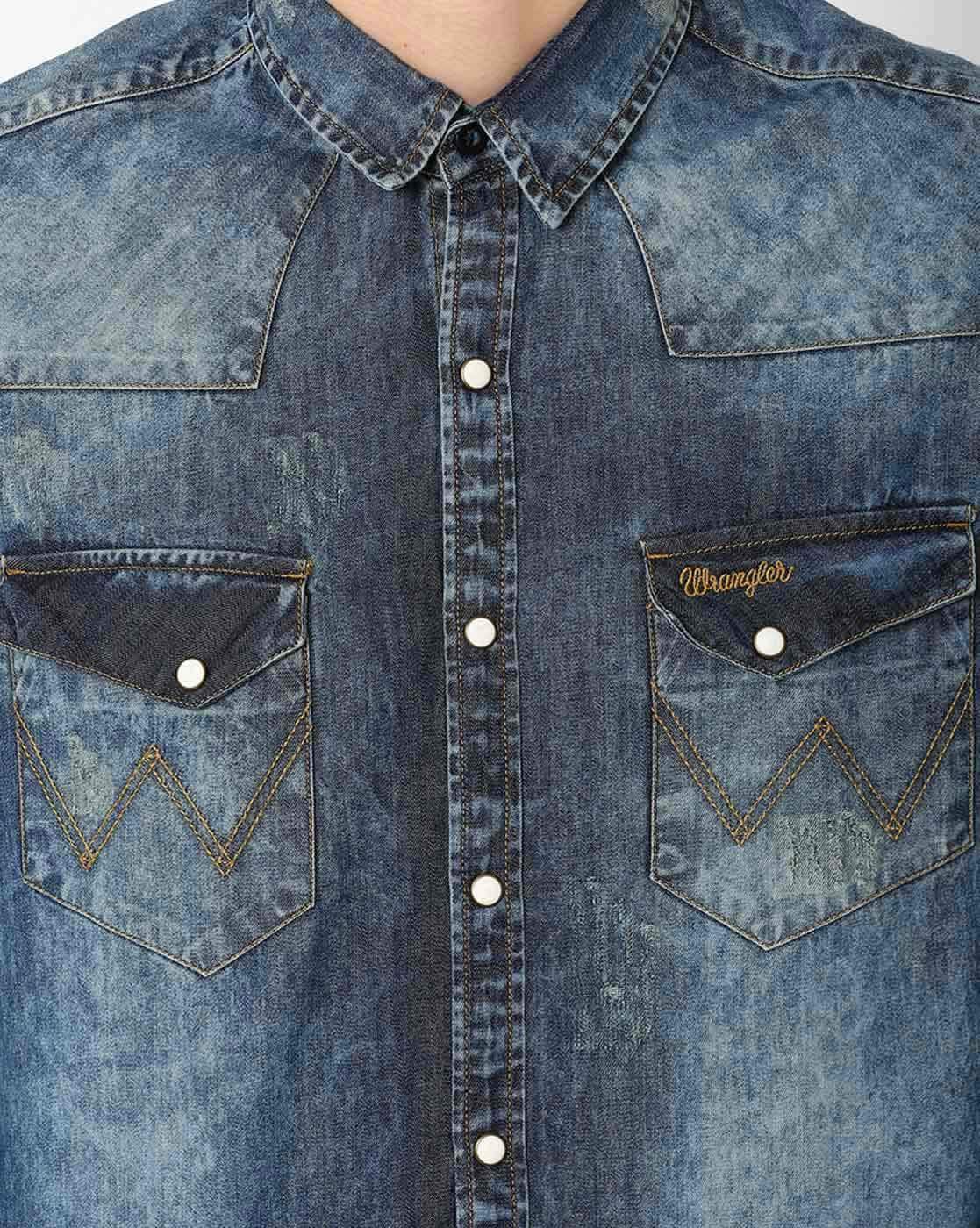 Buy Blue Shirts for Men by WRANGLER Online