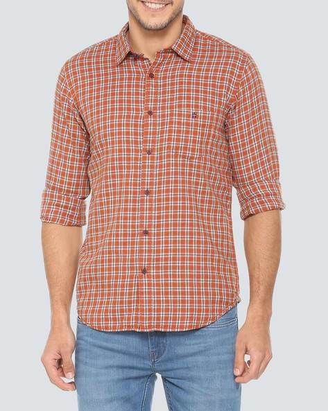 Buy Orange Shirts for Men by LOUIS PHILIPPE Online 