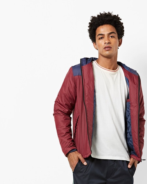 Hollister All Weather Hooded Jacket Fleece Lined In Hco Red, 57% OFF