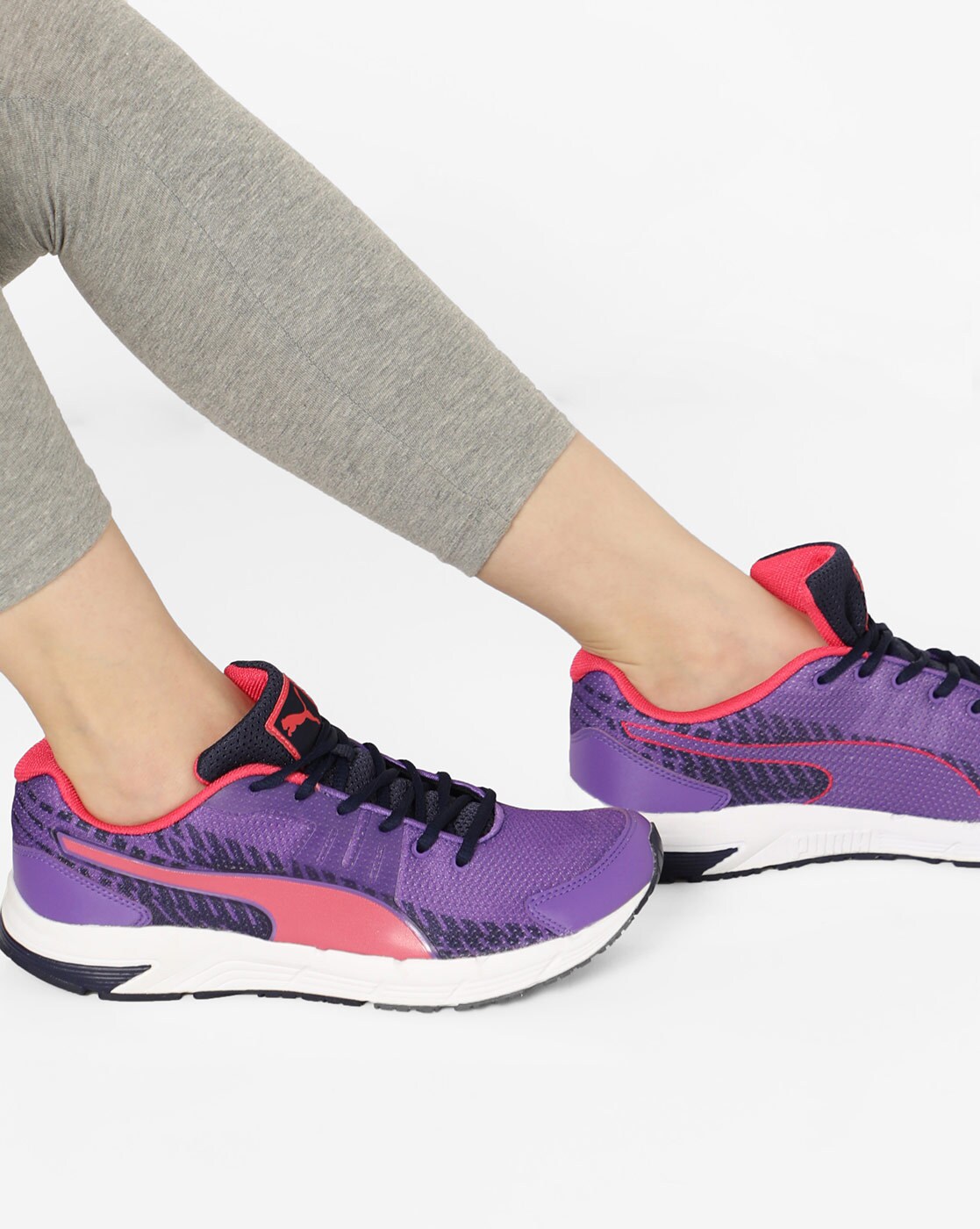 puma running shoes women purple