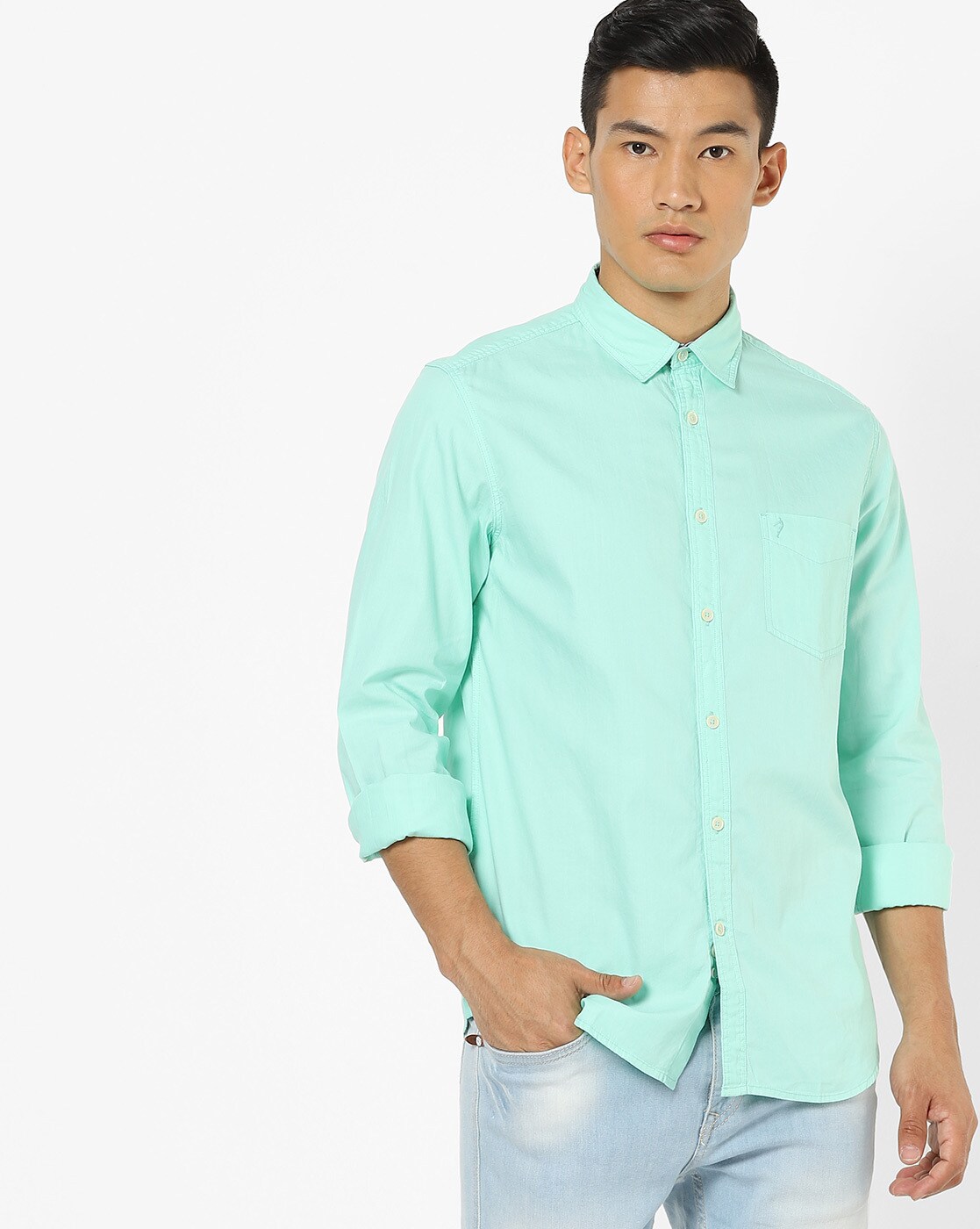 mint green shirt outfit mens